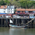 Endeavour moored at Whitby