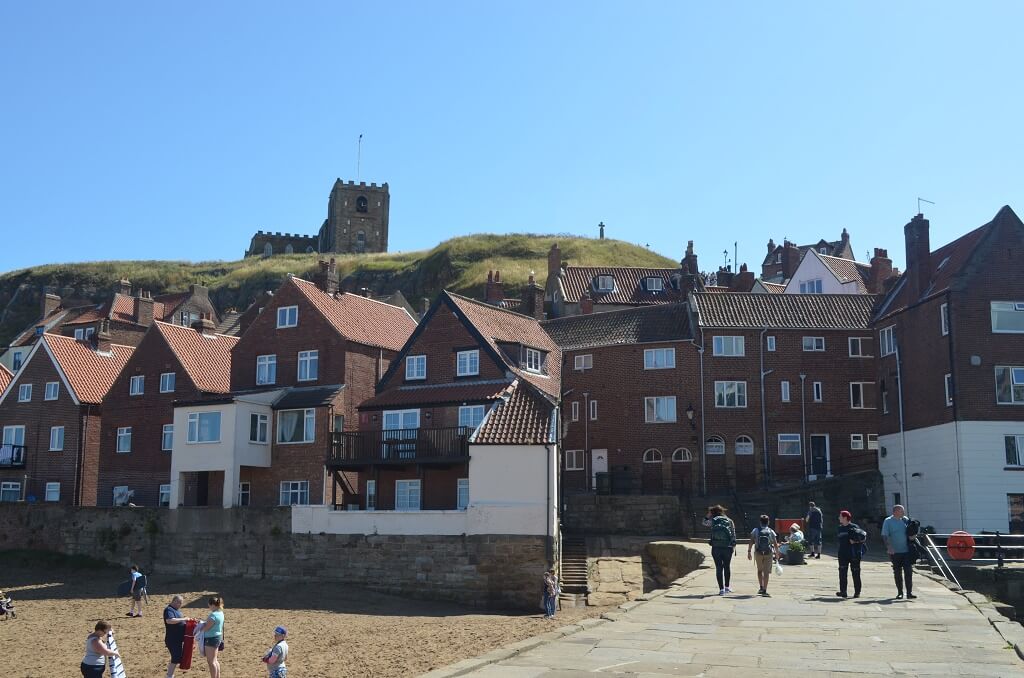 Pier and church Whitby
