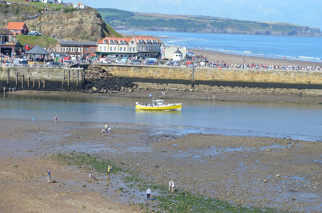 Pleasure boat sailing from Whitby