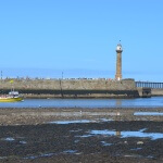 Shallow water at Whitby Harbour Entrance
