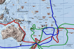 Captain James Cooks Sea Routes