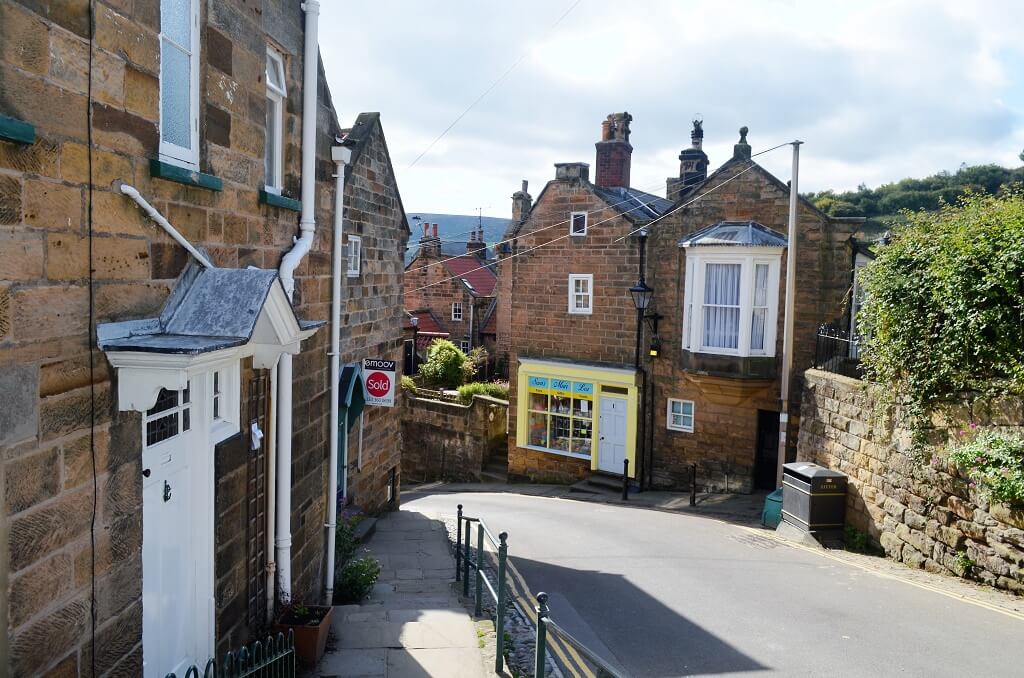 A shop on New Road at Robin Hoods Bay