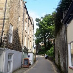 Cottages along the main street in Robin Hoods Bay