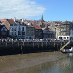 Lower water at the wharf in Whitby