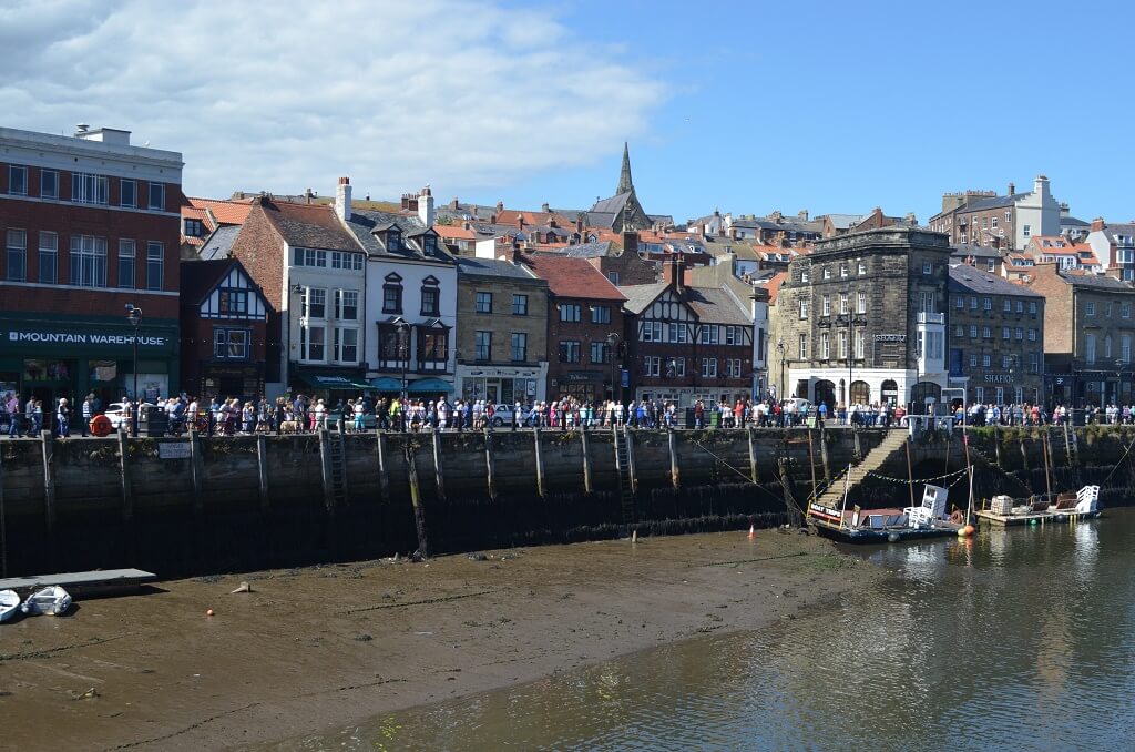 Lower water at the wharf in Whitby