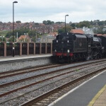 North Yorkshire Moors pulling into Whitby