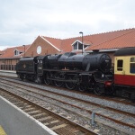 Steam Train in Whitby Railway Station