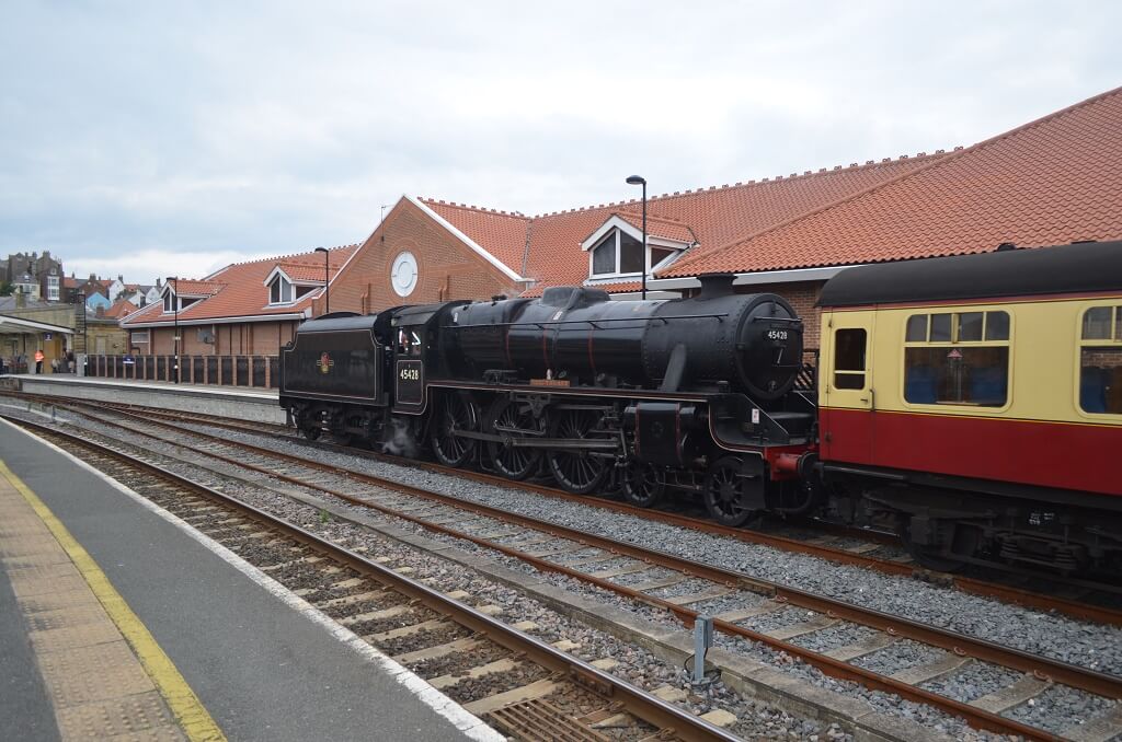 Steam Train in Whitby Railway Station