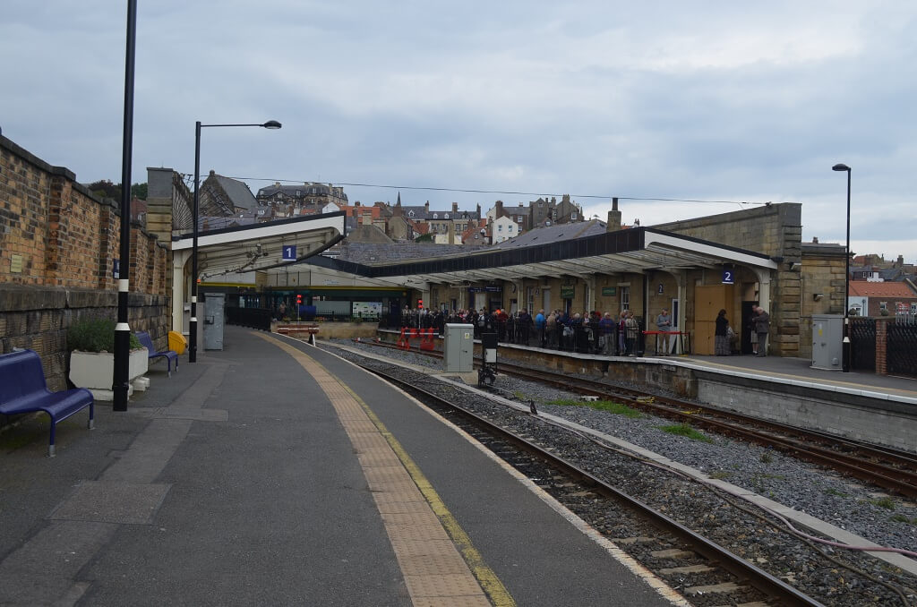 Whitby's two railway platforms